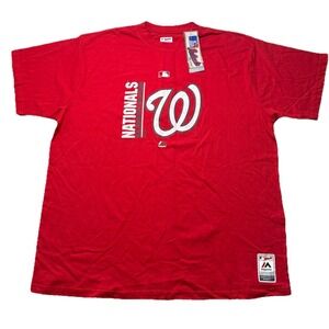 Washington Nationals Majestic Graphic  Tee‎ T Shirt MLB Size 3XL NWT